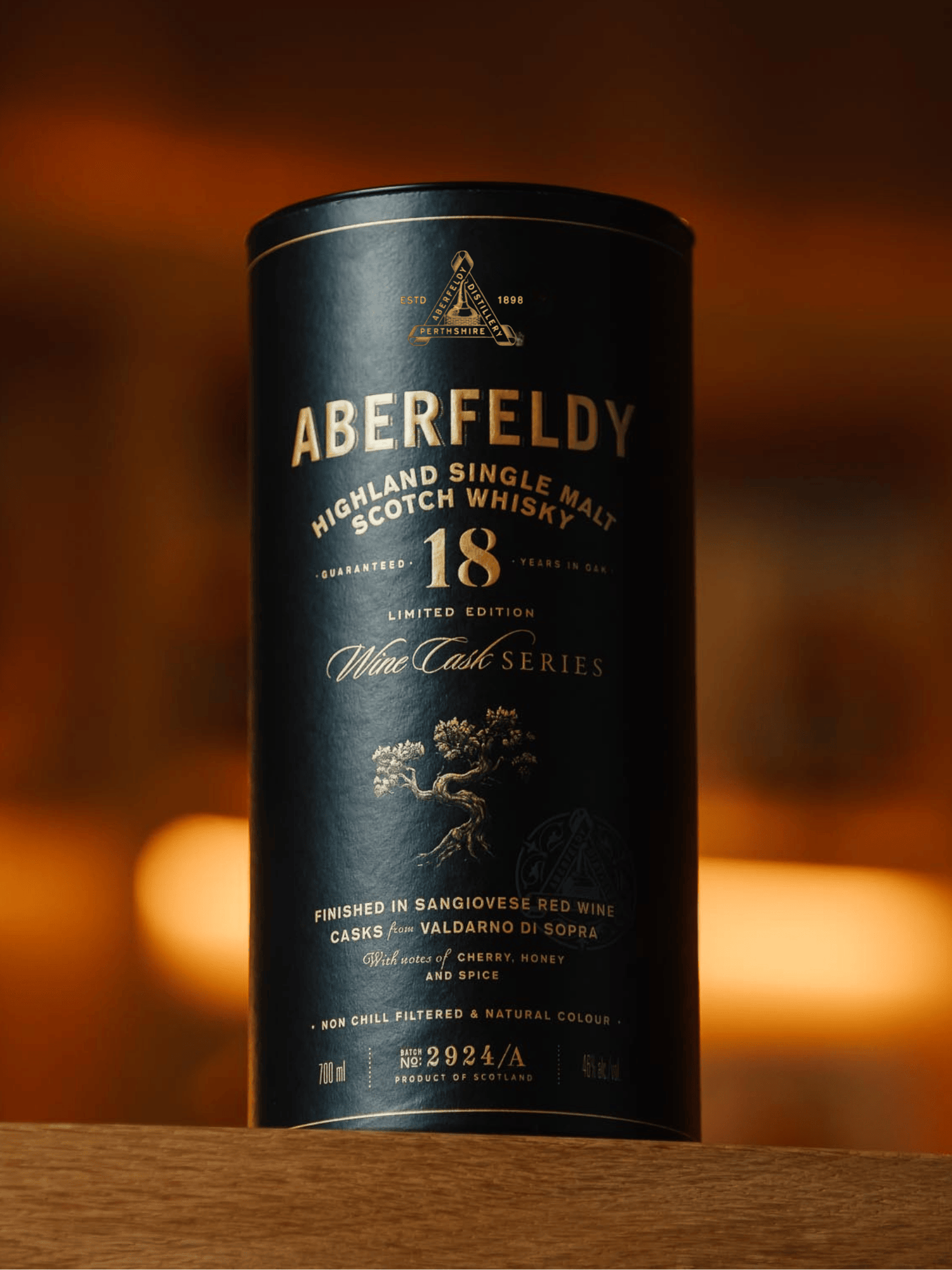 Aberfeldy 18 Year Old Whisky Sangiovese Red Wine Finish