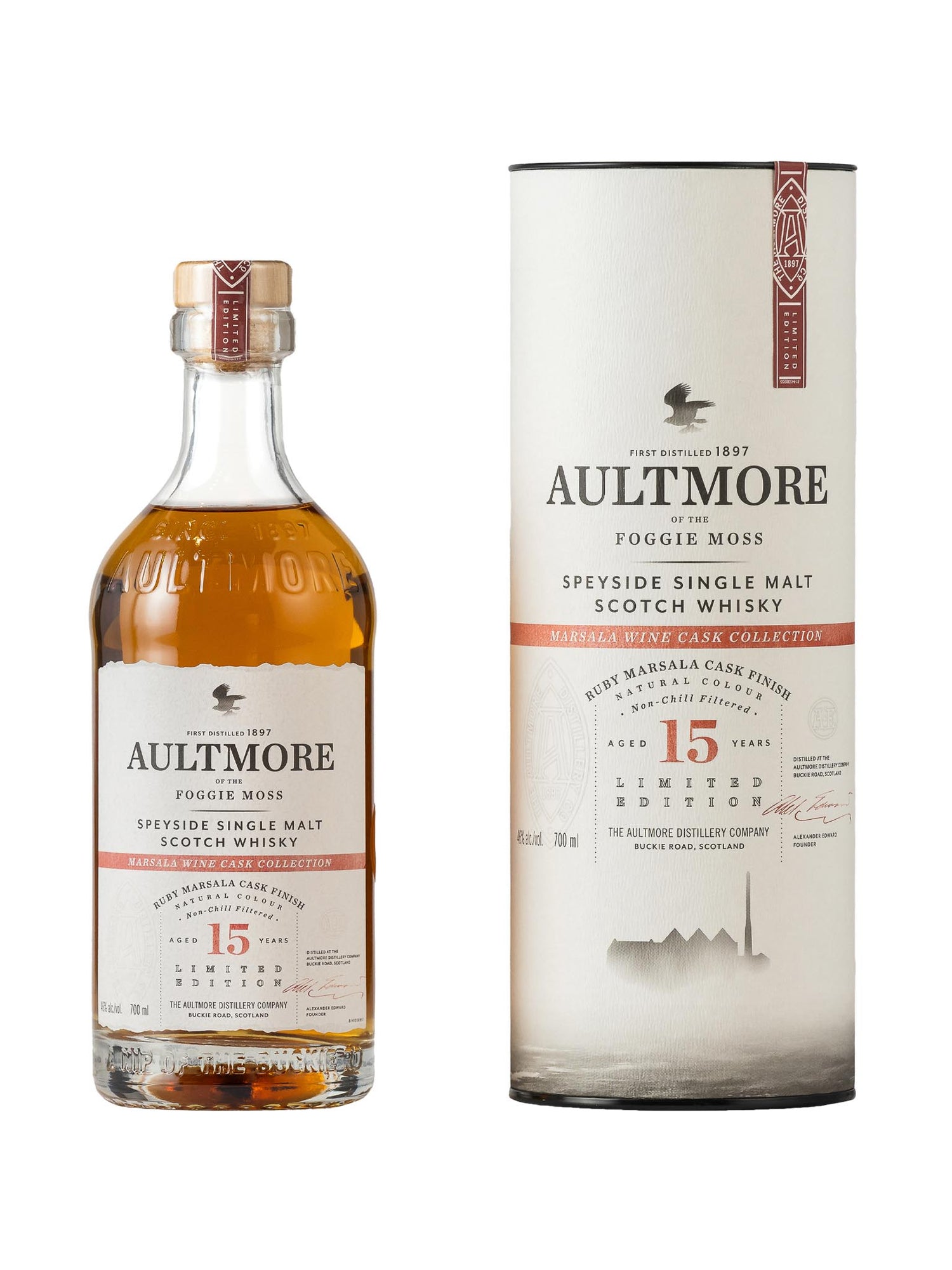 Aultmore 15 Year Old Ruby Marsala Finish Whisky