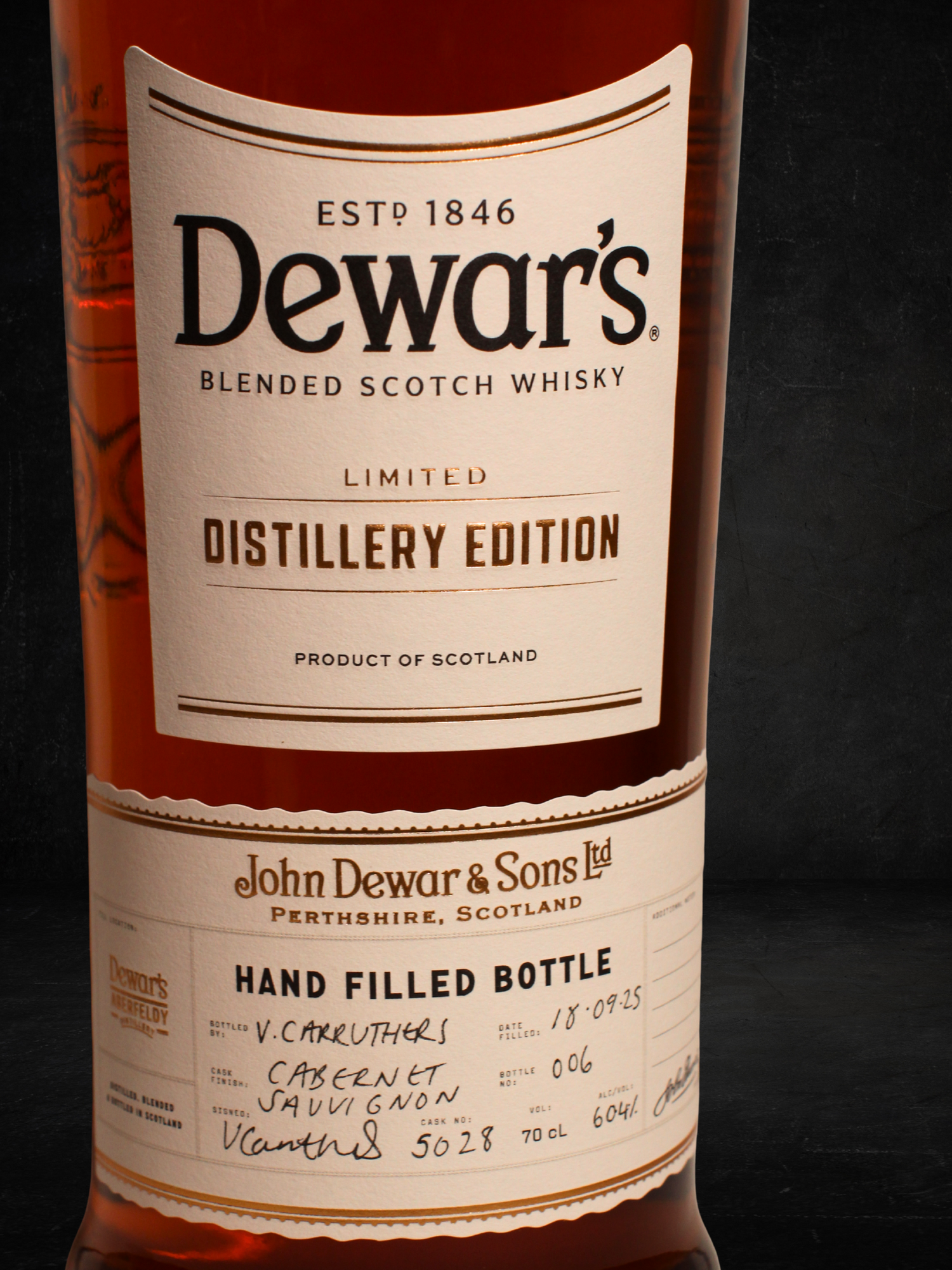 Dewar's Self Fill Whisky Cask