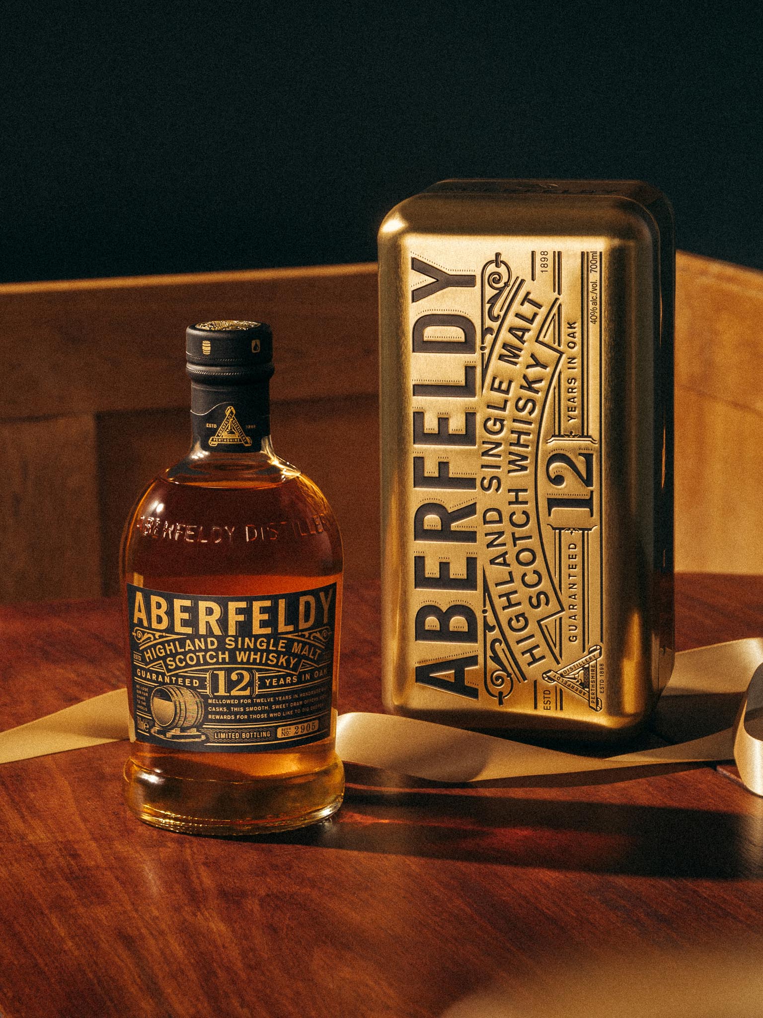 Shop Aberfeldy 12 YO Whisky Gold Tin | Dewar's Aberfeldy – Dewar's