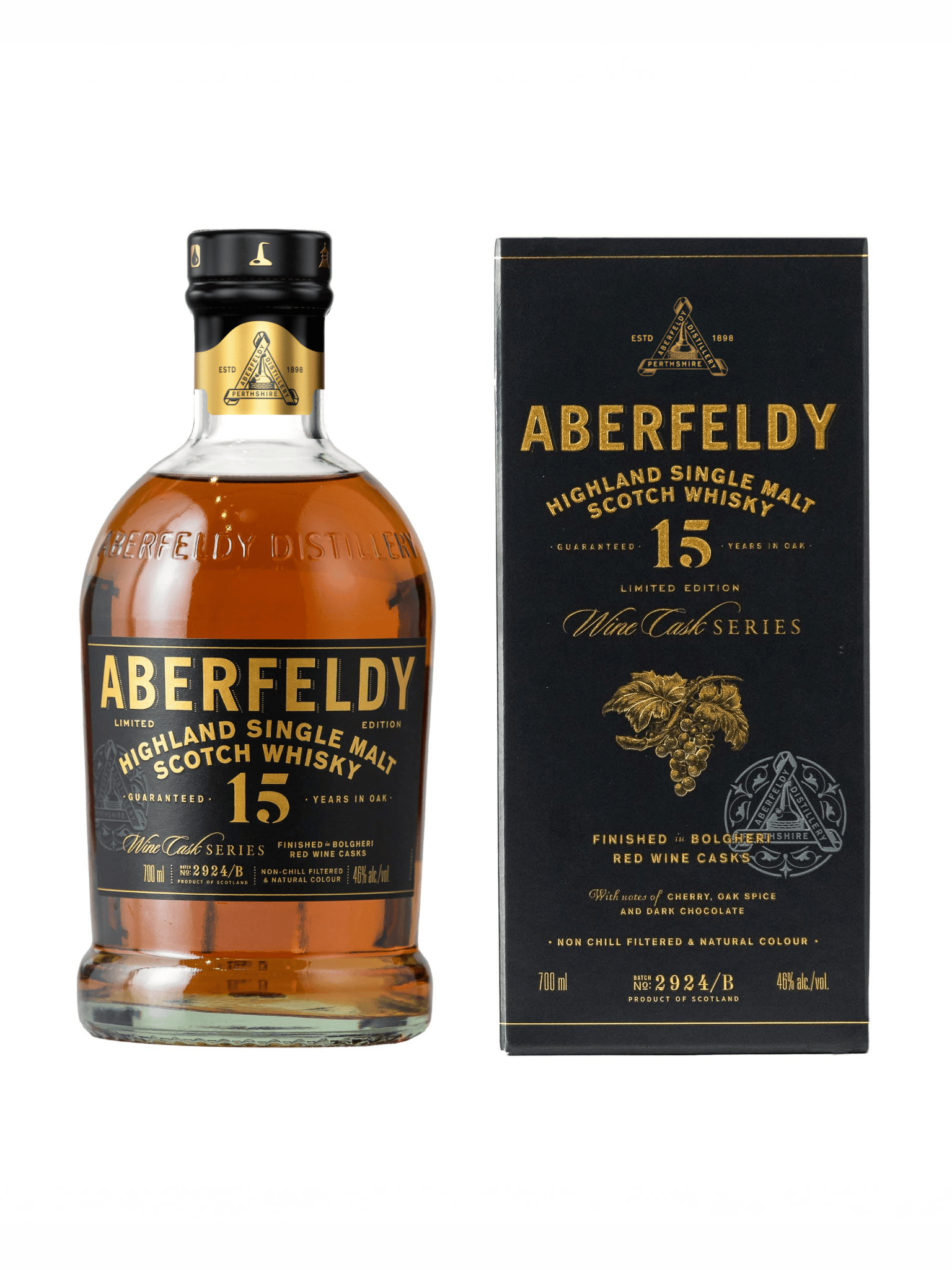Aberfeldy 15 Year Old Whisky Bolgheri Red Wine Finish