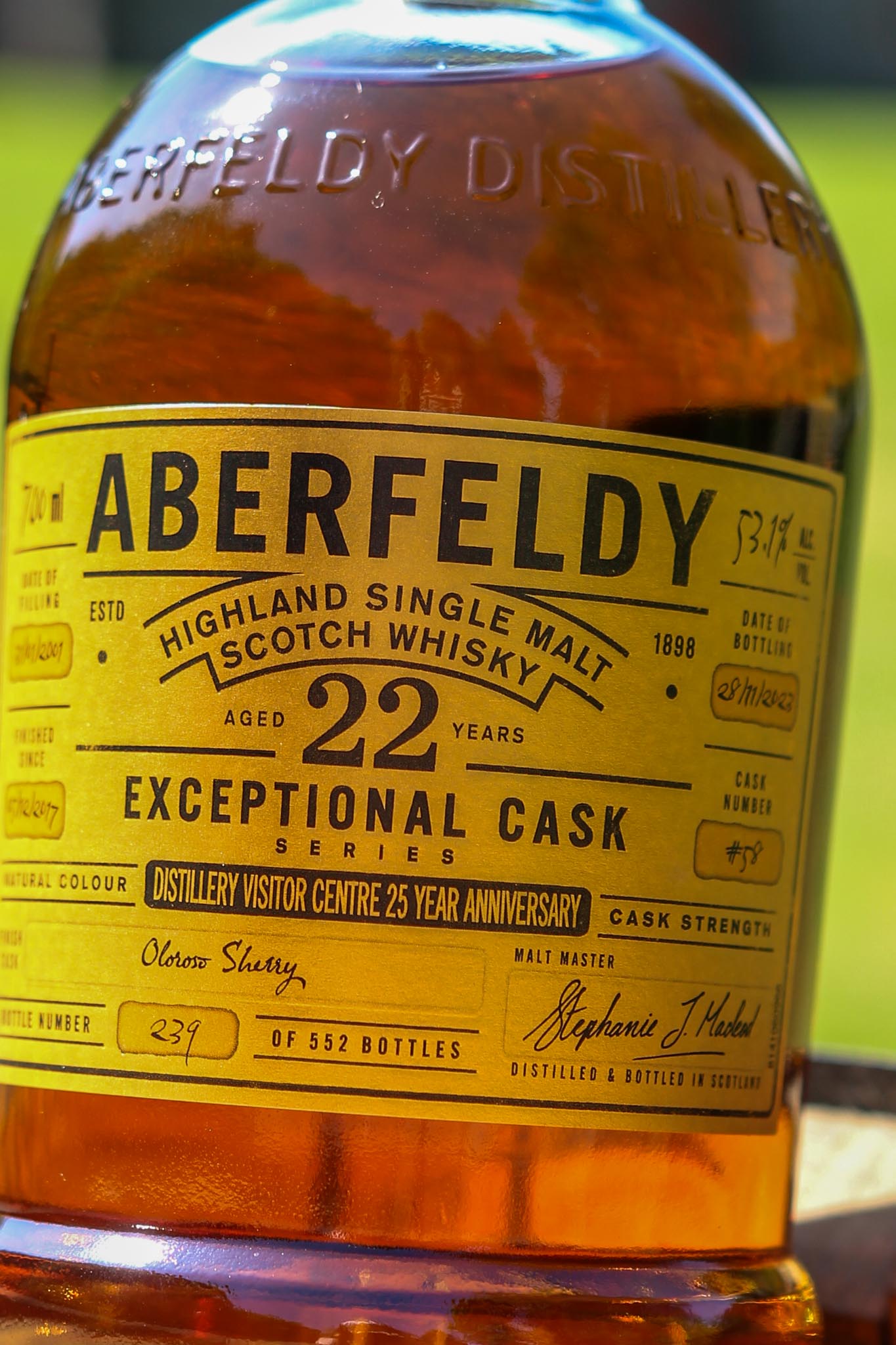Aberfeldy 22 Year Old Limited Edition Whisky