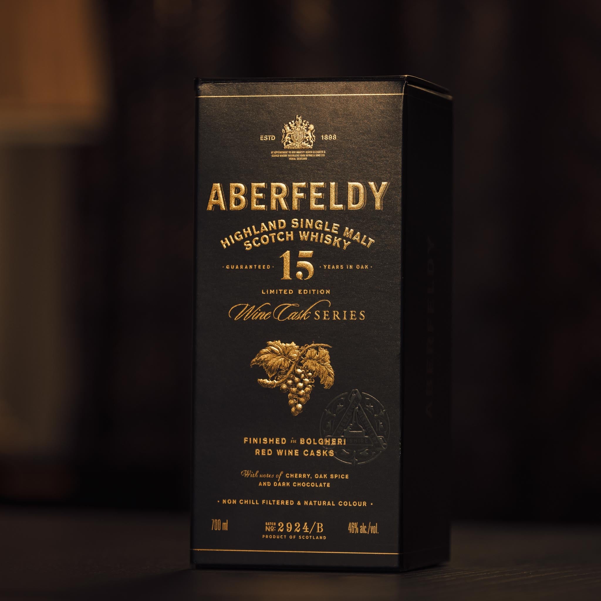 Aberfeldy 15 Year Old Whisky<br>Tuscan Red Wine Finish