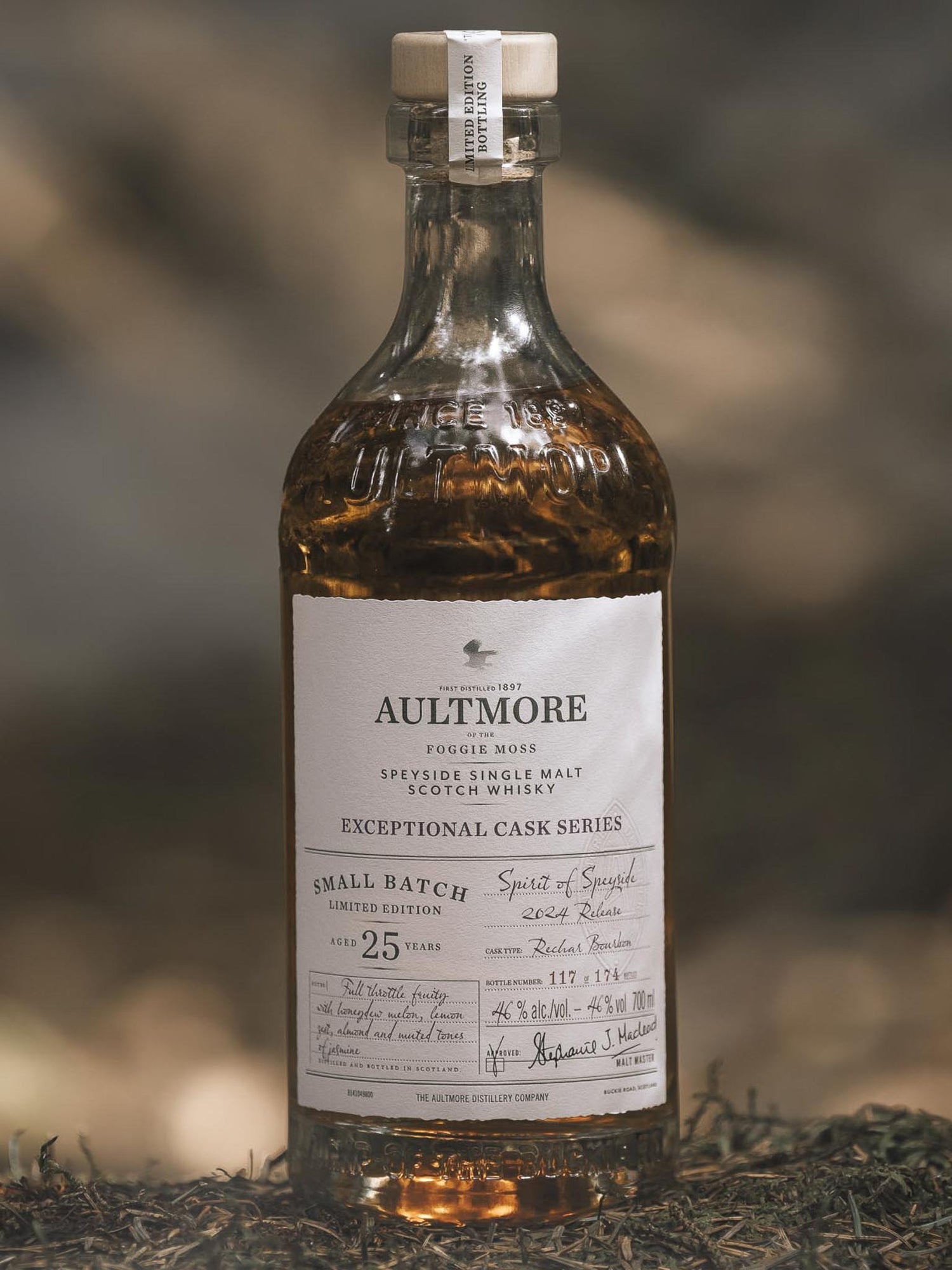 Aultmore 25 Year Old Whisky Rechar Cask