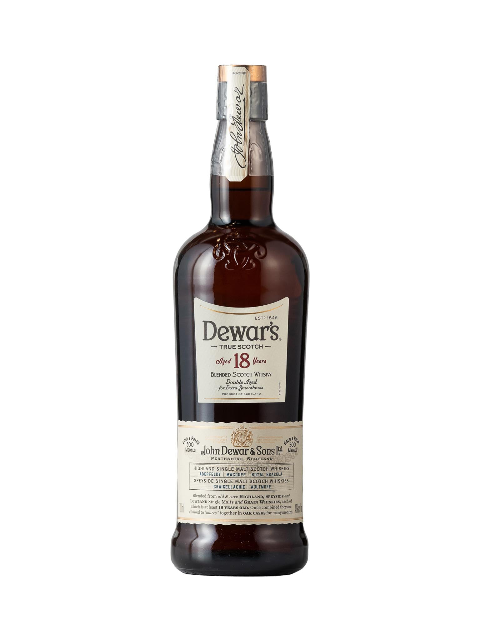 【新品】デュワーズ18年【箱付】　Dewar’s 18year old デュワーズ 18年 箱付き未開封
