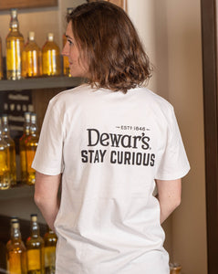 Dewar's Stay Curious White T-Shirt